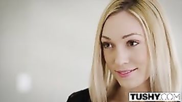 Big brown dick stretches wifes ass hole