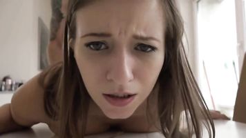 Beginner juvenile well-behaved anus and jizz swallow!